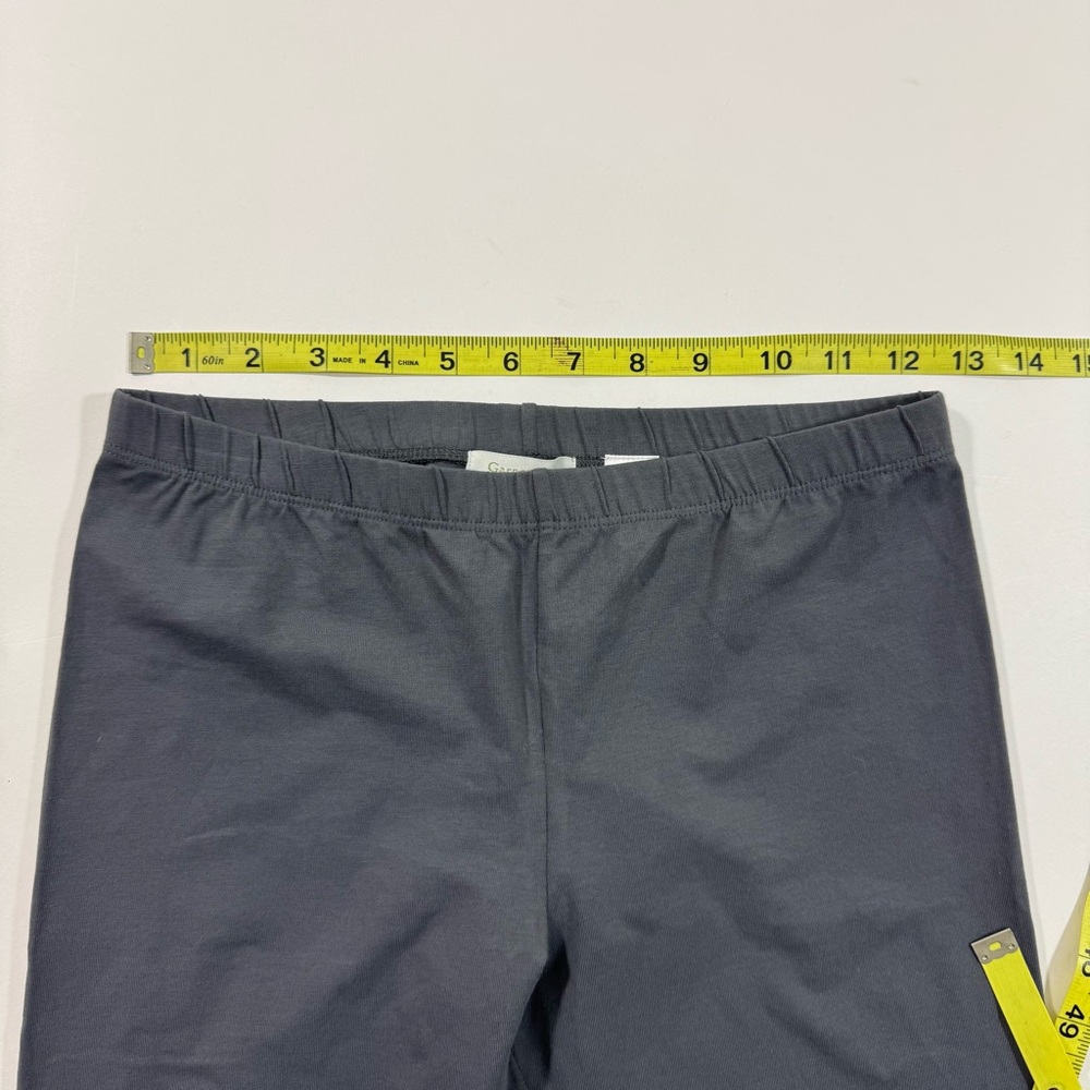 Garnet Hill Basic Leggings Stretch Cotton Grey Si… - image 5